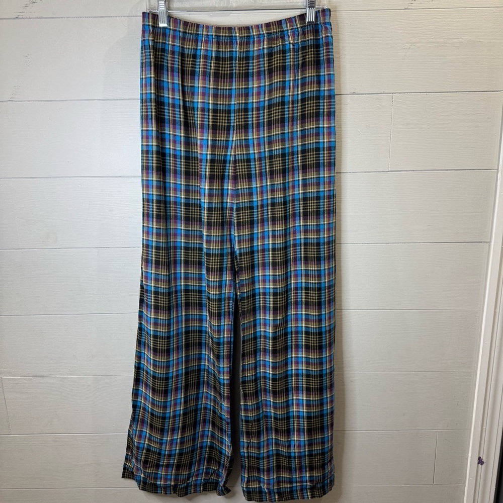 Savage X Fenty | NWT Tied Up Tartan Open Back Plaid Wide-Leg Pants